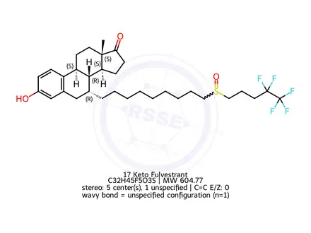 Chemical structure of 17-Keto Fulvestrant