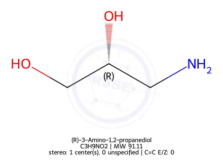 Chemical structure of (R)-3-Amino-1,2-propanediol