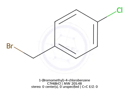 Chemical structure of 1-(Bromomethyl)-4-chlorobenzene