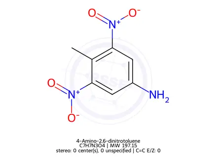 Chemical structure of 4-Amino-2,6-dinitrotoluene