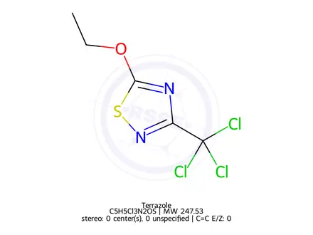 Chemical structure of Terrazole