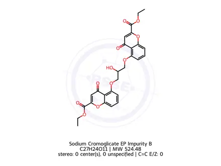 Chemical structure of Sodium cromoglicate EP Impurity B