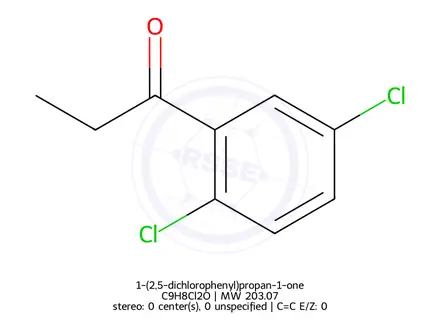 Chemical structure of 1-(2,5-dichlorophenyl)propan-1-one
