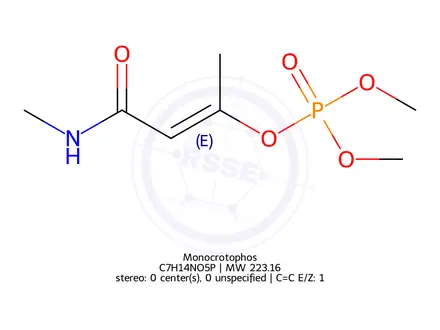 Chemical structure of Monocrotophos