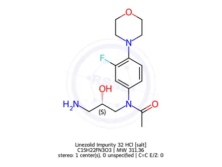 Chemical structure of Linezolid Impurity 25