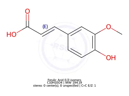 Chemical structure of Ferulic Acid E/Z-isomers