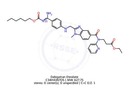 Chemical structure of Dabigatran Etexilate