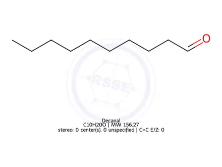 Chemical structure of Decanal