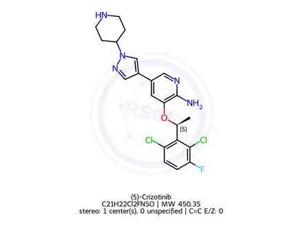 Chemical structure of (S)-Crizotinib