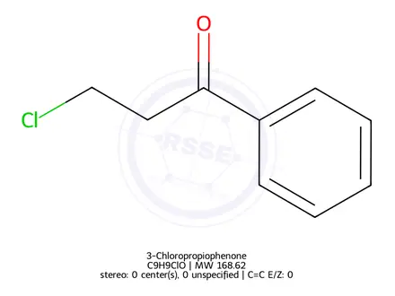 Chemical structure of 3-Chloropropiophenone