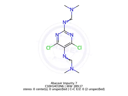 Chemical structure of Abacavir Impurity 14