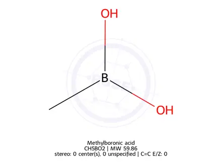 Chemical structure of Methylboronic acid