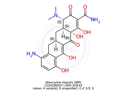 Chemical structure of Minocycline Impurity D(EP)