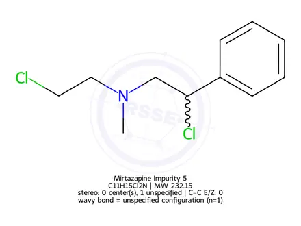 Chemical structure of Mirtazapine Impurity 5