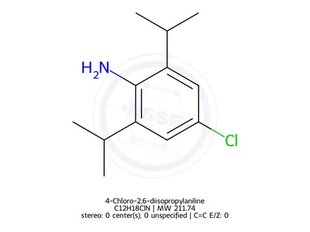 Chemical structure of 4-Chloro-2,6-diisopropylaniline