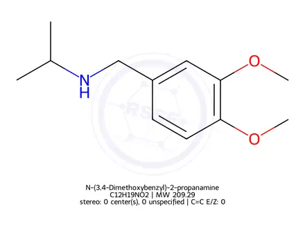 Chemical structure of N-(3,4-Dimethoxybenzyl)-2-propanamine