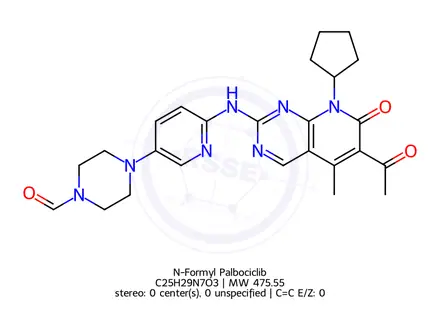Chemical structure of N-Formyl Palbociclib