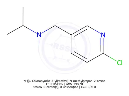 Chemical structure of N-((6-Chloropyridin-3-yl)methyl)-N-methylpropan-2-amine
