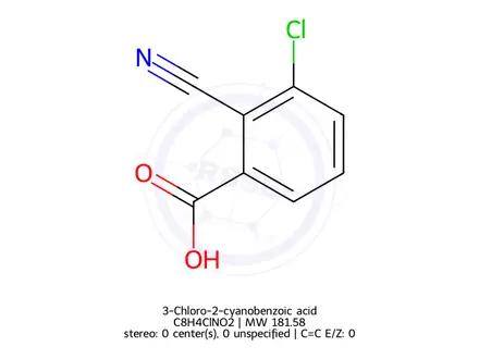 Chemical structure of 3-Chloro-2-cyanobenzoic acid