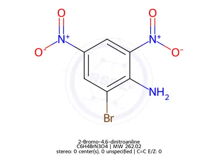 Chemical structure of 2-Bromo-4,6-dinitroaniline