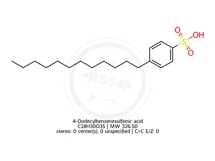 Chemical structure of 4-Dodecylbenzenesulfonic acid