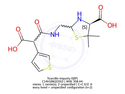 Chemical structure of Ticarcillin Impurity E(EP)