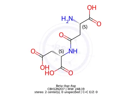 Chemical structure of Beta-Asp-Asp
