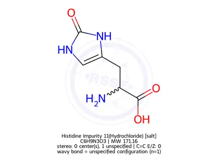 Chemical structure of Histidine Impurity 11(Hydrochloride)