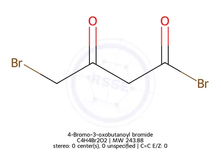 Chemical structure of 4-Bromo-3-oxobutanoyl bromide