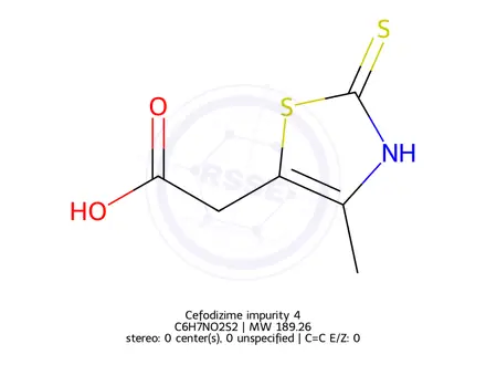 Chemical structure of Cefodizime impurity 4