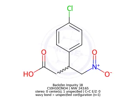 Chemical structure of Baclofen Impurity 18