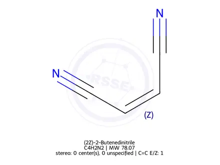 Chemical structure of (2Z)-2-Butenedinitrile