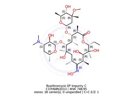 Chemical structure of Azithromycin Impurity 20