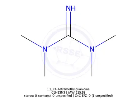 Chemical structure of 1,1,3,3-Tetramethylguanidine