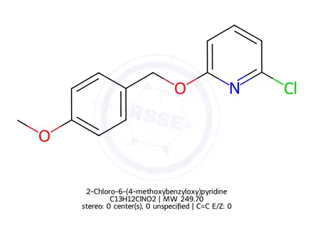 Chemical structure of 2-Chloro-6-(4-methoxybenzyloxy)pyridine
