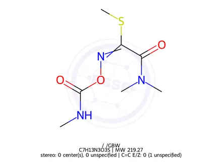 Chemical structure of Oxamyl