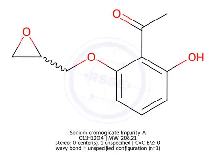 Chemical structure of Sodium cromoglicate Impurity A