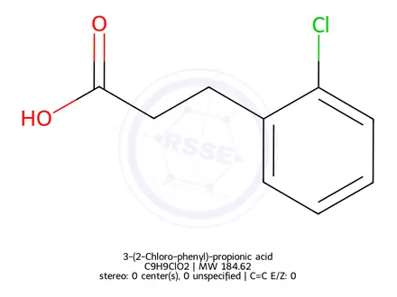 Chemical structure of 3-(2-Chloro-phenyl)-propionic acid