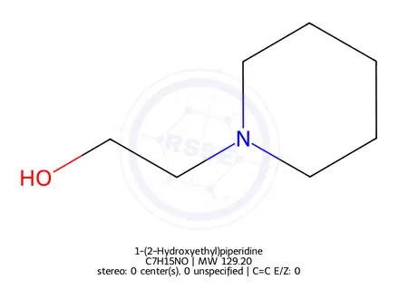 Chemical structure of 1-Piperidineethanol