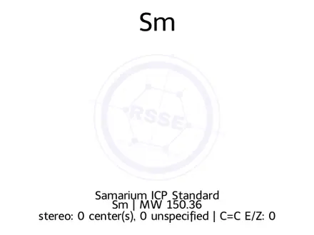 Chemical structure of Samarium ICP Standard