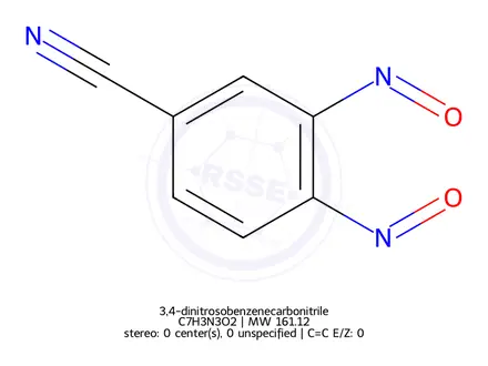 Chemical structure of 3,4-dinitrosobenzenecarbonitrile