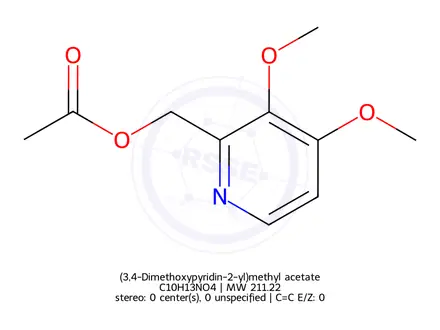 Chemical structure of (3,4-Dimethoxypyridin-2-yl)methyl acetate