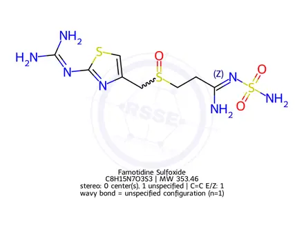 Chemical structure of Famotidine Sulfoxide