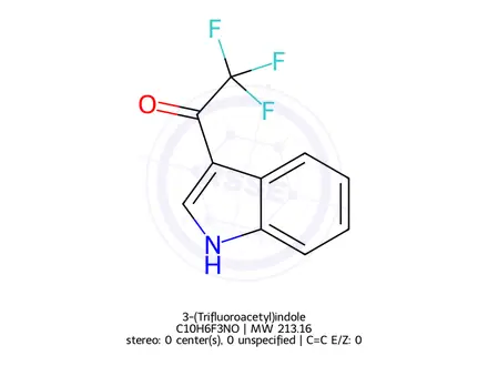Chemical structure of 3-(Trifluoroacetyl)indole