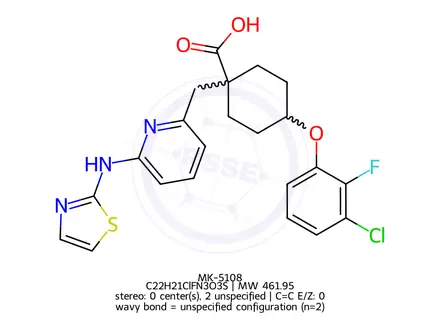 Chemical structure of MK-5108