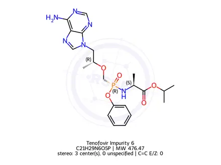 Chemical structure of Tenofovir Impurity 6