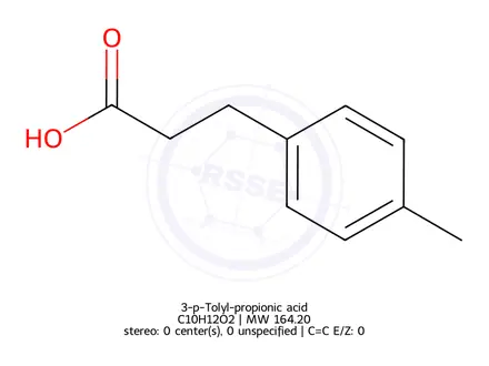 Chemical structure of 3-p-Tolyl-propionic acid