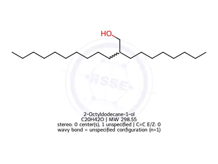 Chemical structure of 2-Octyldodecane-1-ol