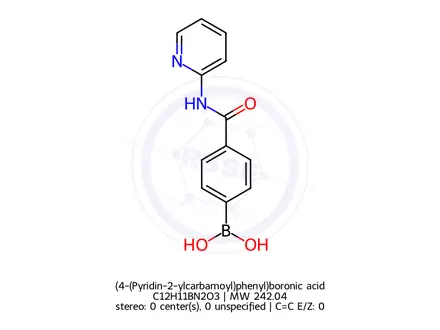 Chemical structure of (4-(Pyridin-2-ylcarbamoyl)phenyl)boronic acid