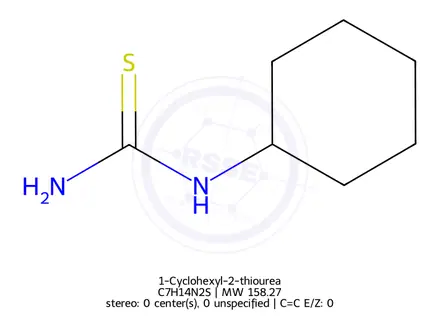 Chemical structure of 1-Cyclohexyl-2-thiourea